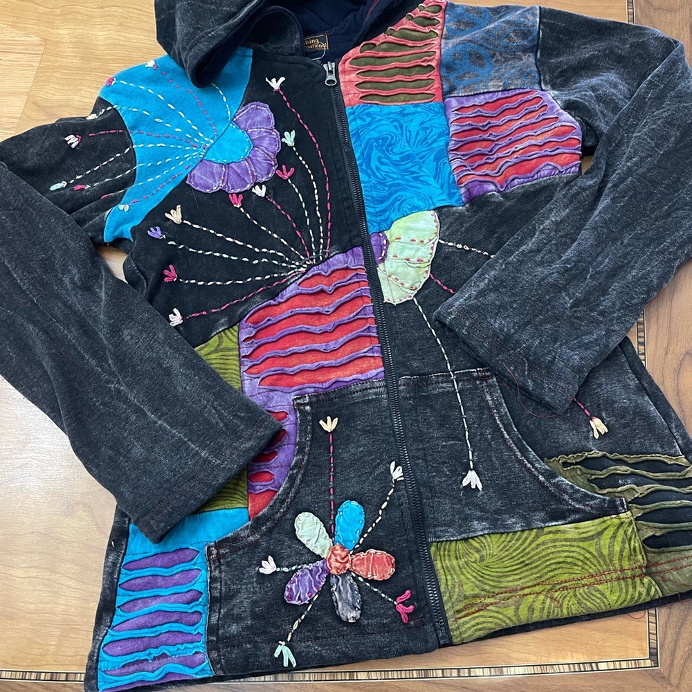 Colorful Patchwork Hoodie